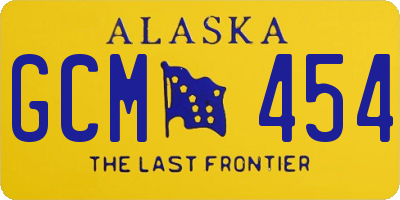 AK license plate GCM454