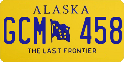 AK license plate GCM458