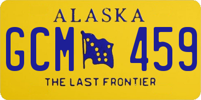 AK license plate GCM459