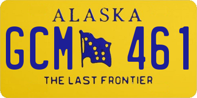 AK license plate GCM461