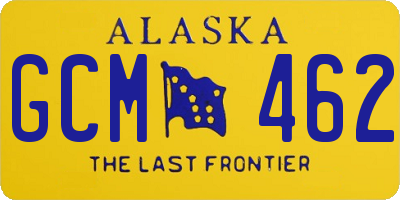 AK license plate GCM462