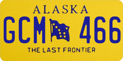 AK license plate GCM466