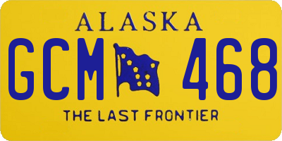 AK license plate GCM468