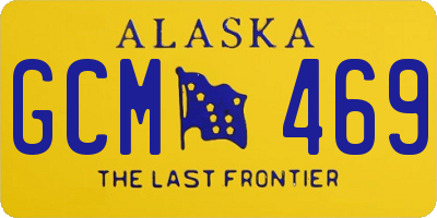 AK license plate GCM469