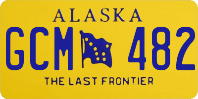 AK license plate GCM482