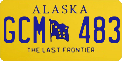 AK license plate GCM483