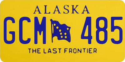 AK license plate GCM485