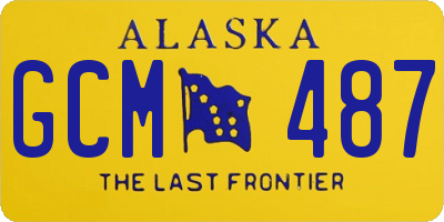 AK license plate GCM487