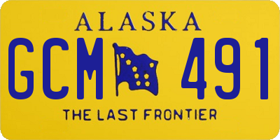 AK license plate GCM491