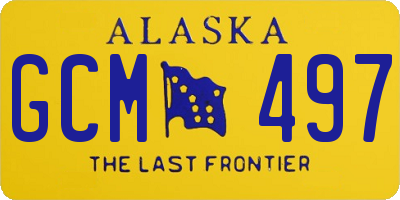 AK license plate GCM497