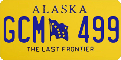 AK license plate GCM499