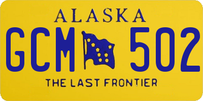 AK license plate GCM502