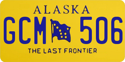 AK license plate GCM506