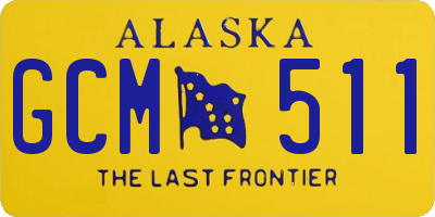 AK license plate GCM511