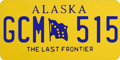 AK license plate GCM515