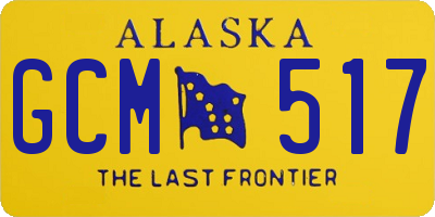 AK license plate GCM517