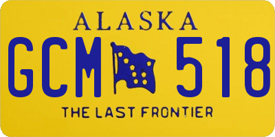 AK license plate GCM518