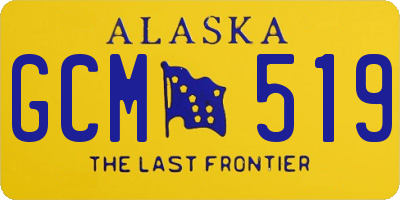 AK license plate GCM519