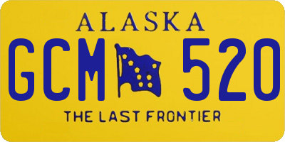 AK license plate GCM520