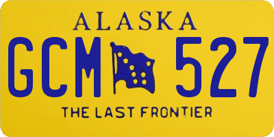 AK license plate GCM527