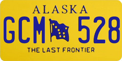 AK license plate GCM528