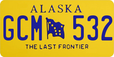 AK license plate GCM532