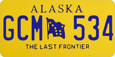 AK license plate GCM534