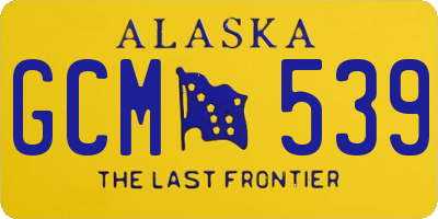 AK license plate GCM539
