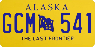 AK license plate GCM541