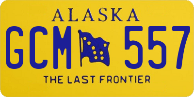 AK license plate GCM557