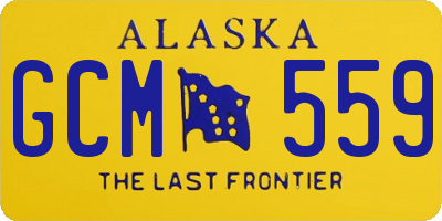 AK license plate GCM559