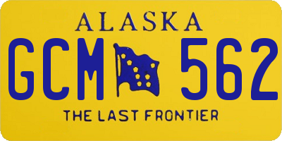 AK license plate GCM562