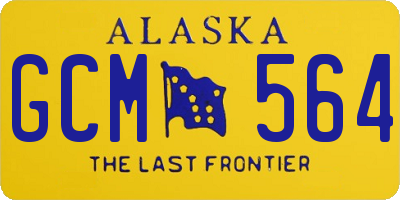 AK license plate GCM564
