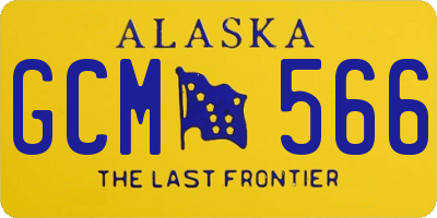 AK license plate GCM566