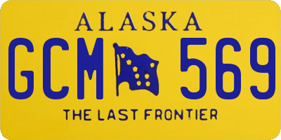 AK license plate GCM569
