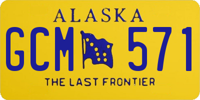 AK license plate GCM571