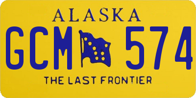 AK license plate GCM574