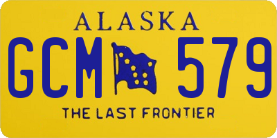 AK license plate GCM579