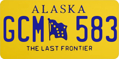 AK license plate GCM583