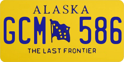 AK license plate GCM586