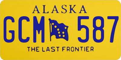 AK license plate GCM587