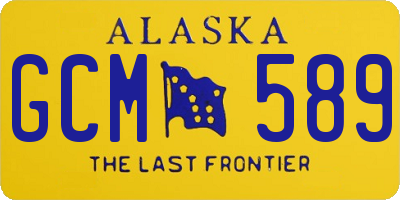 AK license plate GCM589