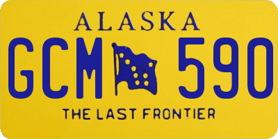 AK license plate GCM590
