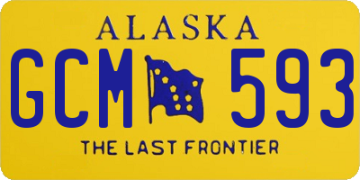 AK license plate GCM593