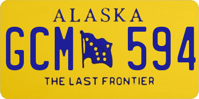 AK license plate GCM594