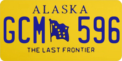 AK license plate GCM596