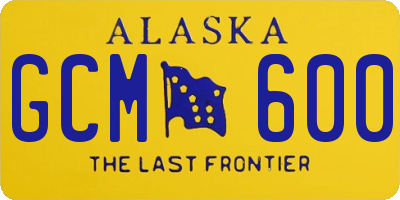 AK license plate GCM600