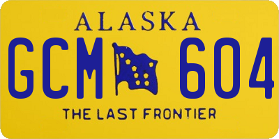 AK license plate GCM604