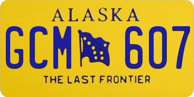 AK license plate GCM607