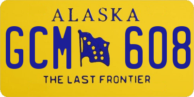 AK license plate GCM608
